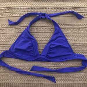 Athleta Blue Bikini Swim Top with Removable Padding